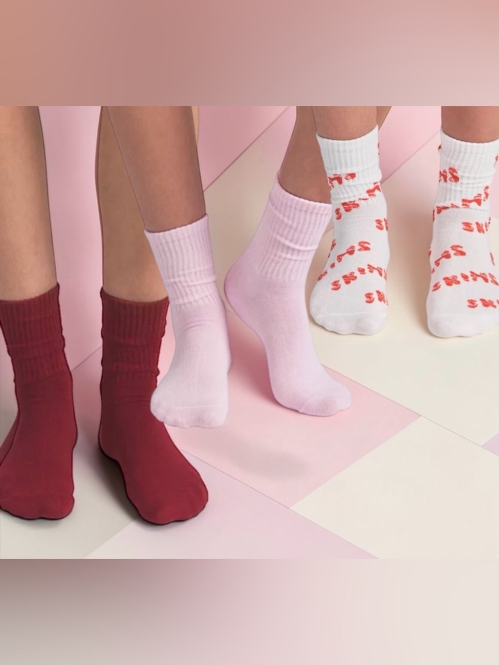 3-Pack Skims Crew Socks - NEW